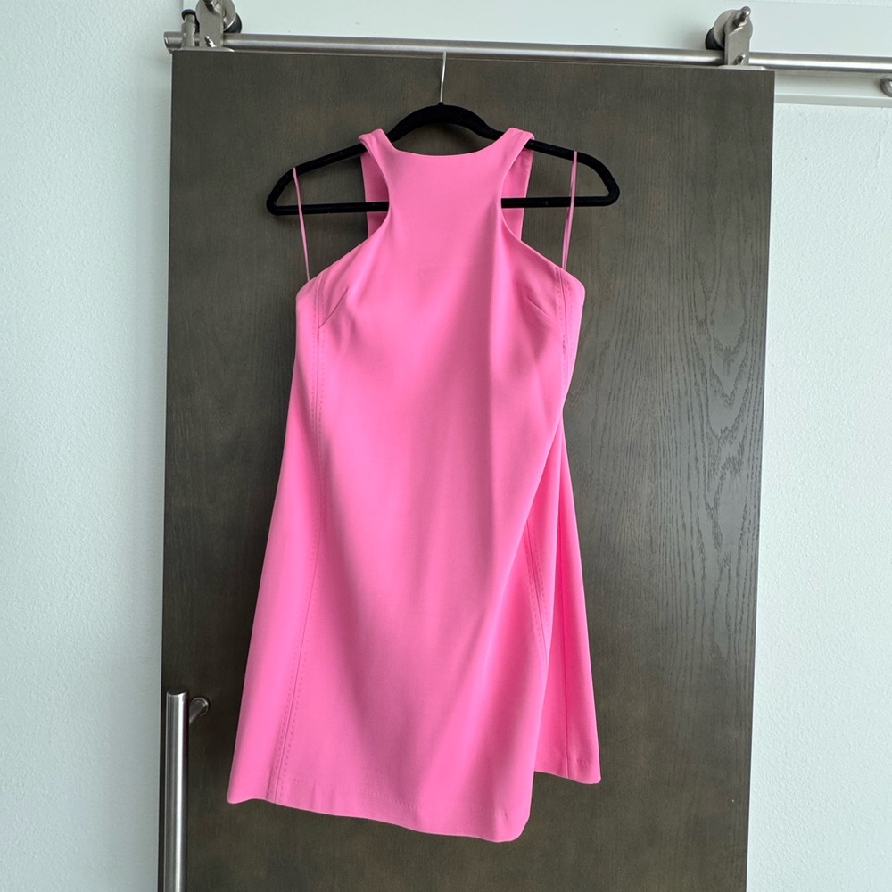 Hot Pink Halter Dress